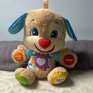 Fisher-Price Blue and Red Plush Stuffed Animal